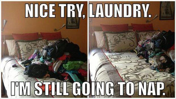 Adulting means spending half your life doing laundry